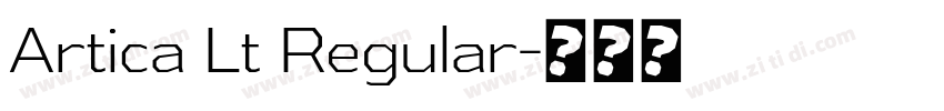 Artica Lt Regular字体转换